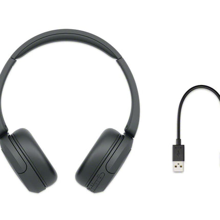Sony WH-CH520 Wireless Bluetooth Headphones with Mic, Up to 50Hrs Battery-Black 