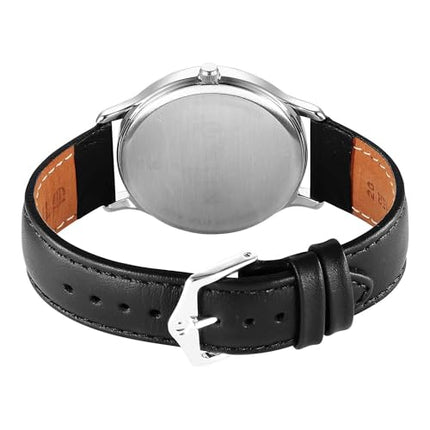 Titan Karishma Quartz Analog Green Dial Leather Strap Watch for Men-1825SL16