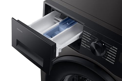 Samsung Smart Choice 12 kg, 5star, AI Ecobubble, Super Speed, Wi-Fi, Hygiene Steam with Inbuilt Heater, Digital Inverter, Fully-Automatic Front Load Washing Machine (WW12DG5B24AXTL, Inox) 