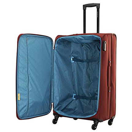Aristocrat Large Polyester Hybrid Spinner Suitcase Dasher 4W STROLLY 78 RED, 43 Cm 