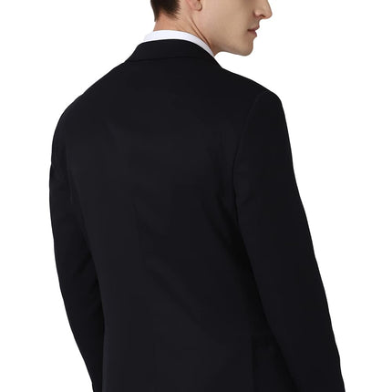 Peter England Men's Slim Blazer (PEBZONSBK10888_Medium Blue_40) 