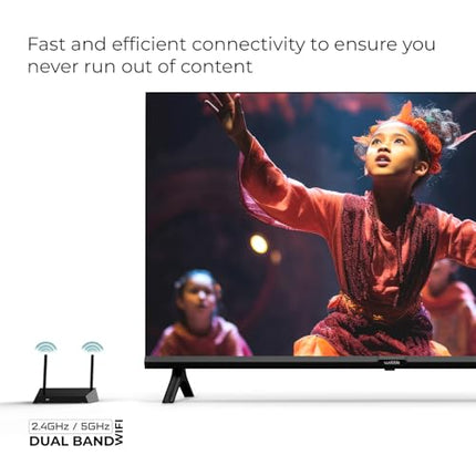 Wobble 139.7 cm (55 inches) UD Series 4K Ultra HD Smart LED Google TV WB55GTAW9602UDFL (Black) 