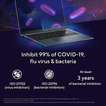 ASUS Vivobook 15, Intel Core i5-12500H 12th Gen,Thin and Light Laptop,15.6" (39.62 cm) FHD, (8GB RAM/512GB/Windows11/Office 2021/Blue/1.7 kg), X1502ZA-EJ523WS 