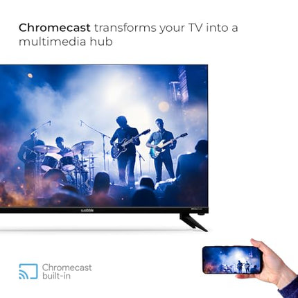 Wobble 80 cm (32 inches) UD Series HD Ready Smart LED Google TV WB32GTAW9216HDFL (Black) 
