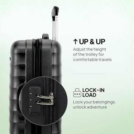 American Tourister Trolley Bag for Travel | Barcelona 55 Cms Polycarbonate Hardsided Small Cabin Luggage Bag | Suitcase for Travel | Trolley Bag for Travelling, Gunmetal, 4, Spinner 