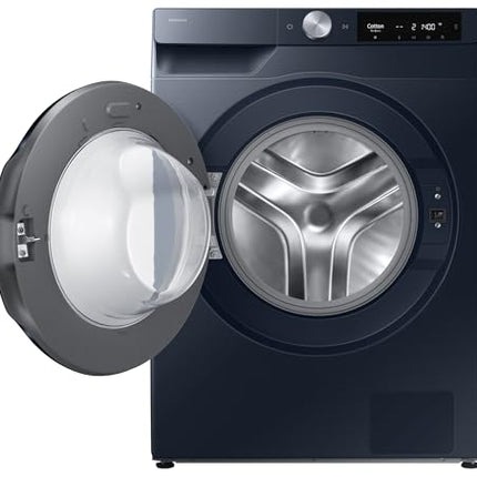 Samsung Smart Choice 9 kg, 5 Star, AI Control, AI Ecobubble, Super Speed, Wi-Fi, Hygiene Steam with Inbuilt Heater, Digital Inverter, Fully-Automatic Front Load Washing Machine (WW90DG6U24ASTL, NAVY) 