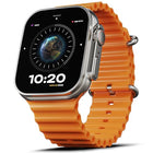 Boult Newly Launched Crown Smart Watch 1.95'' Display, Bluetooth Calling, Working Crown, Zinc Alloy Frame, 900 Nits Brightness, AI Voice Assistant, SpO2 Monitoring, 100+ Sports Mode (Orange) 