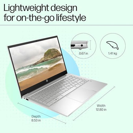 HP Pavilion 14, 12th Gen Intel Core i7-1255U, 16GB DDR4, 1TB SSD, (Win11, Office21, Silver,1.41 kg), IPS, Micro-edge, BrightView,14-inch (35.6cm) FHD Laptop, Intel Iris Xe graphics, HD camera,dv2015TU 
