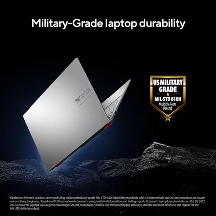 ASUS Vivobook Go 14, AMD Ryzen 3 7320U, Thin and Light Laptop, 14" (35.56 cm) FHD, (8 GB RAM/512GB SSD/Windows 11/Office 2021/42WHr /Silver/1.38 kg), E1404FA-NK321WS 