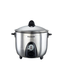 Panasonic SR-G18(SUS) I 660 Watts I Fully 304 Stainless Steel Automatic Electric Rice Cooker 1.8 Litres |3 Layer Stainless Steel Clad Pan, Lid and Plate I Cooks upto 1 Kg Raw Rice|With Keep Warm 