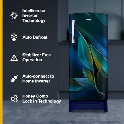 Whirlpool 236 L 5 Star Frost Free Inverter Direct-Cool Single Door Refrigerator (Auto Defrost, 5 Star Rated, 260 IMPRO PLUS ROY 5S INV BLUE BREEZE-Z) 
