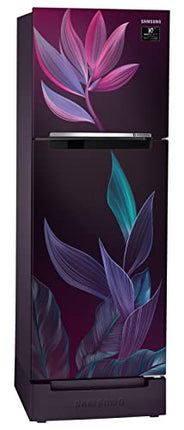 Samsung 236L 2 Star Inverter Frost-Free Double Door Refrigerator (RT28C31429R/HL,Paradise Bloom Purple) Base Stand Drawer 