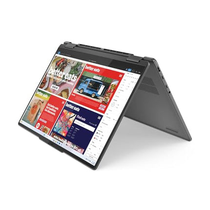 Lenovo Yoga 7 2-in-1 AMD Ryzen 7 8840HS 14"(35.5cm) WUXGA OLED 400Nits Convertible Laptop (16GB/1TB SSD/Windows 11/Office Home 2024/100% DCI-P3/Digital Pen/Grey/1.5Kg), 83DK009LIN 