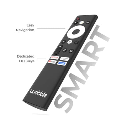 Wobble 80 cm (32 inches) UD Series HD Ready Smart LED Google TV WB32GTAW9216HDFL (Black) 