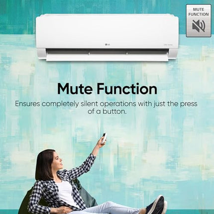 LG 1.5 Ton 3 Star DUAL Inverter Split AC (Copper, AI Convertible 6-in-1 Cooling, 2 Way Swing, HD Filter with Anti-Virus Protection, Faster Cooling & Energy Saving, 2024 Model, TS-Q18JNXE3, White) 