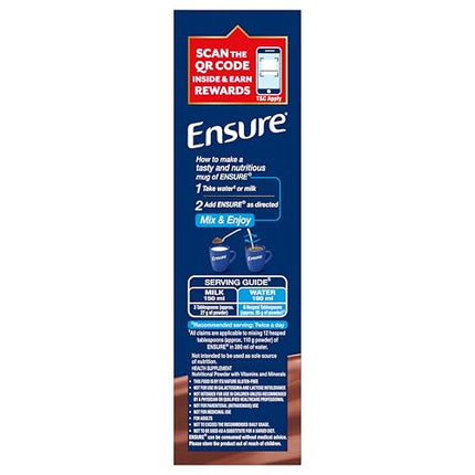 Ensure Complete, Balanced Nutrition Drink For Adults 200g, Chocolate Flavour, Now With A Special Ingredient HMB And 32 Essential Nutrients To Help Build & Protect Muscle Strength 
