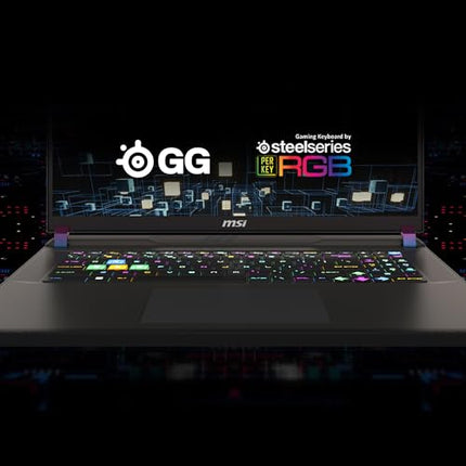 MSI Vector 17 HX, Intel 14th Gen. i9-14900HX, 43CM QHD+ 240Hz Gaming Laptop (32GB/2TB NVMe SSD/Windows 11 Home/NVIDIA GeForce RTX 4070, GDDR6 8GB/Cosmos Black/3Kg), A14VGG-239IN 