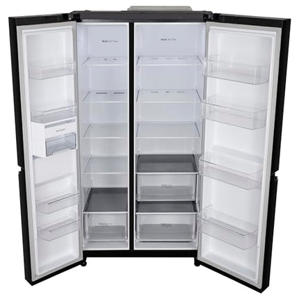 LG 655 L Frost Free Smart Inverter Double Door Side by Side Refrigerator (GL-B257HWBY, Western Black, Express Freezing | Multi Air-Flow) 