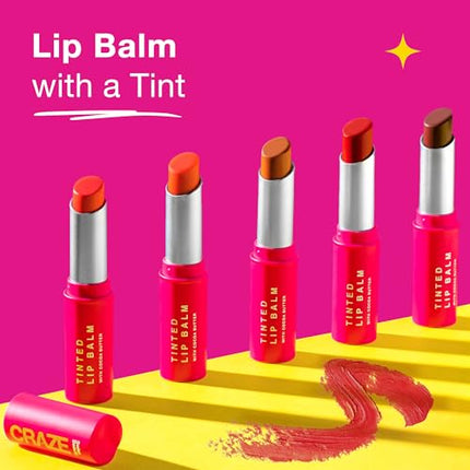 SWISS BEAUTY Craze Tinted Lightweight Lip Balm|Lip Protection And Lip Nourishment With Cocoa Butter|Shade- Marshmallow, 3.2G, Brown 