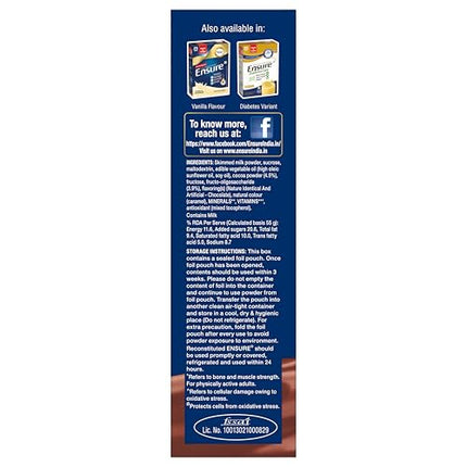 Ensure Complete, Balanced Nutrition Drink For Adults 200g, Chocolate Flavour, Now With A Special Ingredient HMB And 32 Essential Nutrients To Help Build & Protect Muscle Strength 