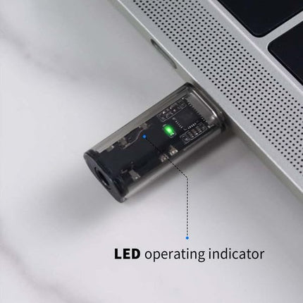 TECPHILE Transparent USB C to 3.5mm Headphone Jack Adapter Stereo Audio Type-C Aux Earphone Dongle with Hi-Fi DAC Chip, Compatible with iPhone 16, MacBook, iPad Pro, Samsung Galaxy, Pixel 4 3 2 XL 