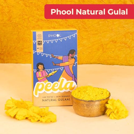 EAT BETTER CO - 6 Item Holi Gift Hamper with Gulaal, Chocolate Coated Nuts, Dry Fruit Laddoos & Chatpata Healthy Millet Namkeen 