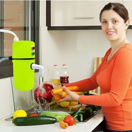 TEKCOOL Geyser Water Heater 𝐋𝐈𝐌𝐈𝐓𝐄𝐃 𝐖𝐈𝐓𝐇 𝟏𝟓 𝐘𝐄𝐀𝐑𝐒 𝐖𝐀𝐑𝐑𝐀𝐍𝐓𝐘 Auto Cut Off Portable Instant Water Heater/Geyser for Kitchen, Bathroom, Office, Restaurant, Saloon & Parlor, 