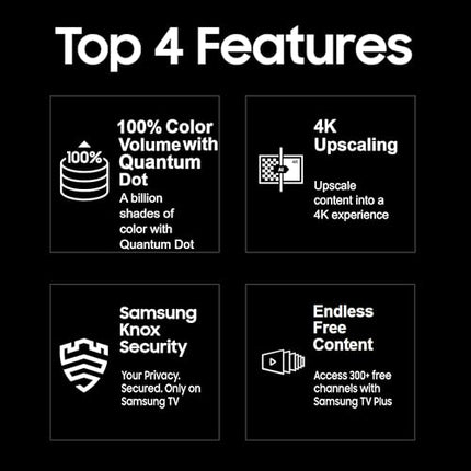 Samsung 163 cm (65 inches) 4K Ultra HD Smart QLED TV QA65Q60DAULXL (Black) 