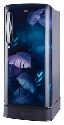 LG 185 L, 5 Star, Smart Inverter Compressor, Direct Cool Single Door Refrigerator (GL-D201ABIU.BBIZEBN, Blue ILAN, Moist N Fresh, Auto Smart Connect & Base Stand Drawer) 