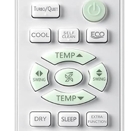 5 Year Warranty AC Remote Compatible for Haier Twin/Dual Inverter Split AC Remote 1.5 Ton (Work Only When Your Old Remote Same) 