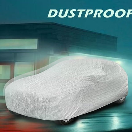Auto Hub 100% Water Resistant Car Cover Compatible with Honda City I-VTEC (Model : 2014-2019)-(Fabric: Polyester-Cotton Coating, Color:-Matelic Silver) 