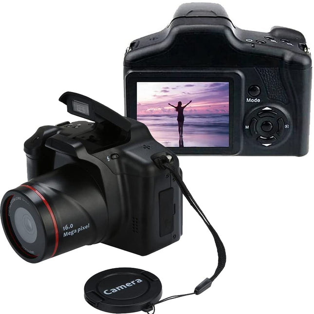 Acuvar Digital Camera, 16 Megapixel Photo Camera Mini Digital SLR Camera, CMOS Sensor 2.4“ TFT LCD Compact Camera, 16X Digital Zoom Video Camera for Children Adults Beginners 