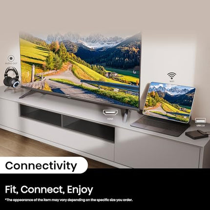 Hisense 108 cm (43 inches) E43N Series Full HD Smart Google LED TV 43E43N (Black) 