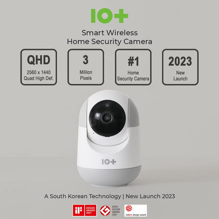 10+ TENPL 3MP, New Launch 2023, QHD Camera, 360° Coverage, Smart Mobile App, View & Talk, Night Vision, Motion Alert, SD Card (Upto 256 GB), Smart Home Security Camera.