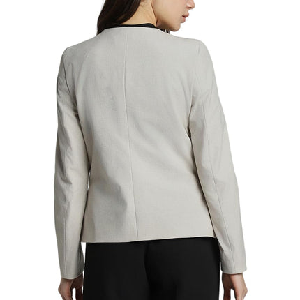 Allen Solly Women's Regular Blazer (AHBZCRGF129185_Grey 