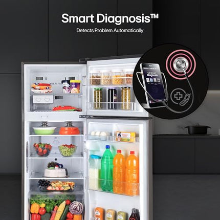 LG 242 L 2 Star Frost Free Smart Inverter Double Door Refrigerator ( GL-I292RPZY, Shiny Steel, Door Cooling +) 