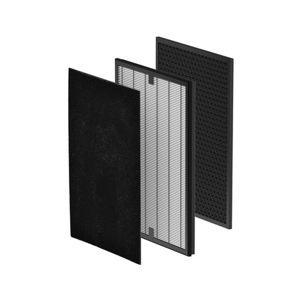 Honeywell Air Touch V2 4-in-1 Compound Filter With Pre-Filter, Nano-Silver Anti Bacterial, HEPA H13 & Activated Carbon - Removes 99.99% Allergens, Pollutants, PM2.5, VOCs, Smoke, Toxic Fumes 