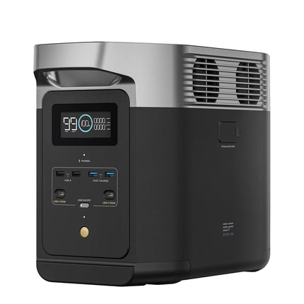 EF ECOFLOW Portable Power Station DELTA 2, 1024Wh LiFePO4 Battery, 10 Yr Life, 0% - 100% Charge in 80 mins, Power 13 Appliances at once, 230V - 50Hz India Voltage, Home Backup with <30 ms switch-over 