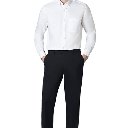 Louis Philippe Cotton Men's Classic Fit Shirt (LPSFMCLPG89904_White, 42 