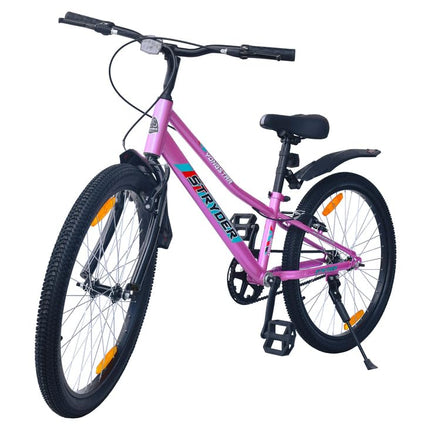 TATA stryder yongstar Girls Cycle in 24t Wheel Size in Pink Colour with Adjustable seat for Age Group 8 to 12 Years 