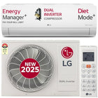LG 1.5 Ton 5 Star, Wi-Fi, DUAL Inverter Split AC (Copper, AI+ Convertible 6-in-1, Faster Cooling & Energy Saving, 4 Way Swing, HD Filter with Anti-Virus Protection, US-Q19PWZE, White) 
