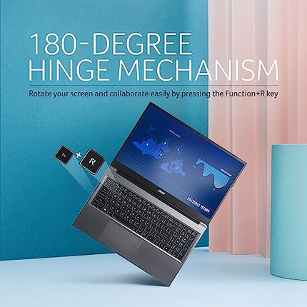 Acer [Smartchoice Aspire Lite AMD Ryzen 7 5700U Premium Thin and Light Laptop (Windows 11 Home/16 GB RAM/512 GB SSD/MSO) AL15-41 with 39.62 cm (15.6") Full HD Display, Metal Body, Steel Gray, 1.6 KG 