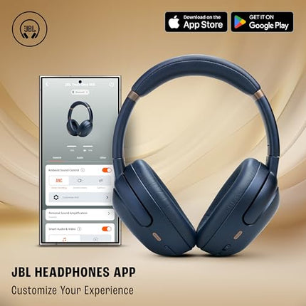 JBL Tour One M3 Award Winning Wireless Over Ear Headphones with ANC 2.0, Hi-Res LDAC Audio,Spatial 360 Sound, 8 Mics - Perfect Calls with Crystal AI,70Hrs Playback, Blue 