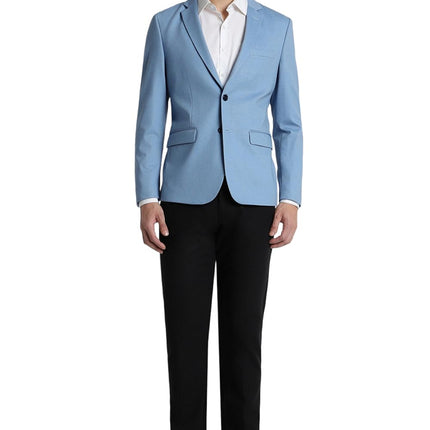 Peter England Men's Blazer (PIBZSNSPA62868_Blue 