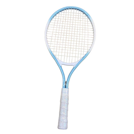 THE STYLE SUTRA Tennis Racket Nonslip Grip High Strength Nylon s for Park Beach Garden Blue White 