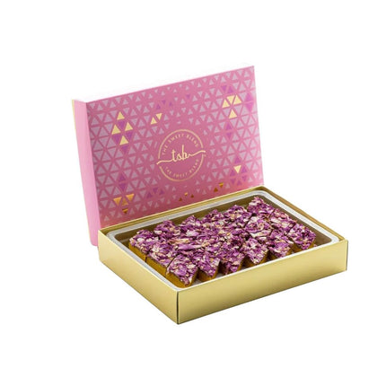THE SWEET BLEND Holi Sweets Rose Kaju Katli 500g - Gulab Gulkand Flavor | Authentic Indian Mithai 