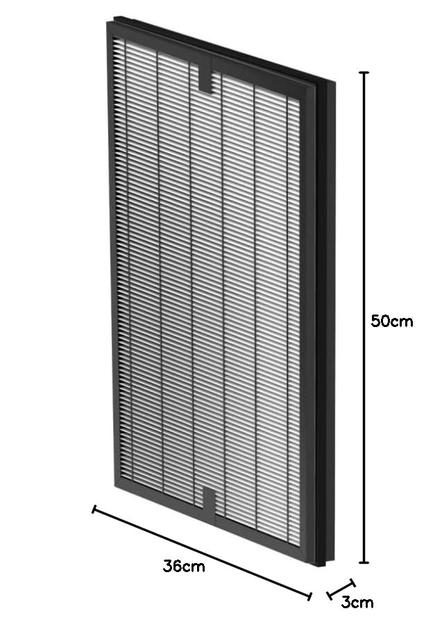 Honeywell Air Touch V2 4-in-1 Compound Filter With Pre-Filter, Nano-Silver Anti Bacterial, HEPA H13 & Activated Carbon - Removes 99.99% Allergens, Pollutants, PM2.5, VOCs, Smoke, Toxic Fumes 