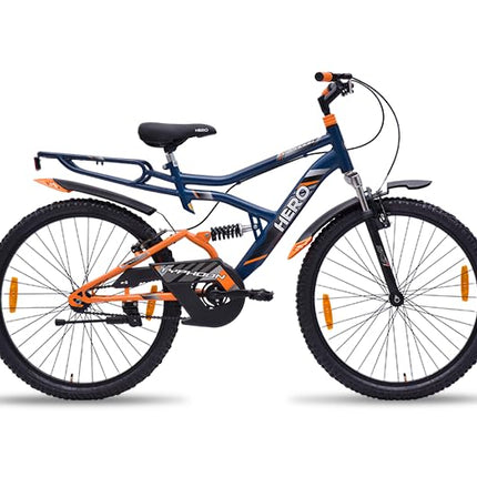 ARORA GODOWN Unisex Hero Typhoon 26T Double Shocker Blue Colour For 12+, Dual, City Bike, 17 Inch, 17 Inch 