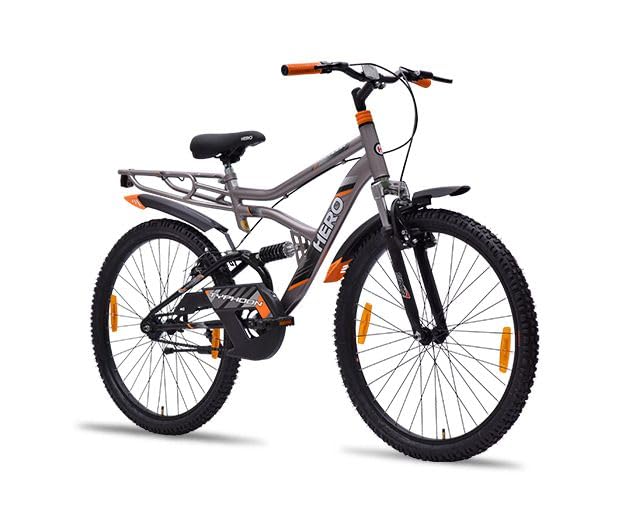 ARORA GODOWN Unisex Hero Typhoon 26T Double Shocker Blue Colour For 12+, Dual, City Bike, 17 Inch, 17 Inch 