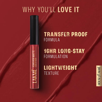 Lakmé Forever Matte Liquid Lip Colour, Nude Myth, 5.6 ml 